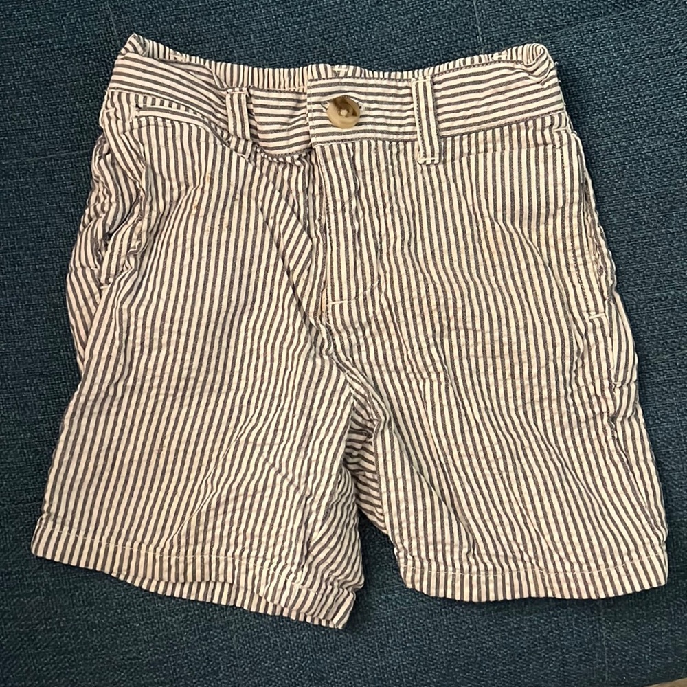 Janie and Jack Boys Seersucker Shorts | Sz 6-12 mo